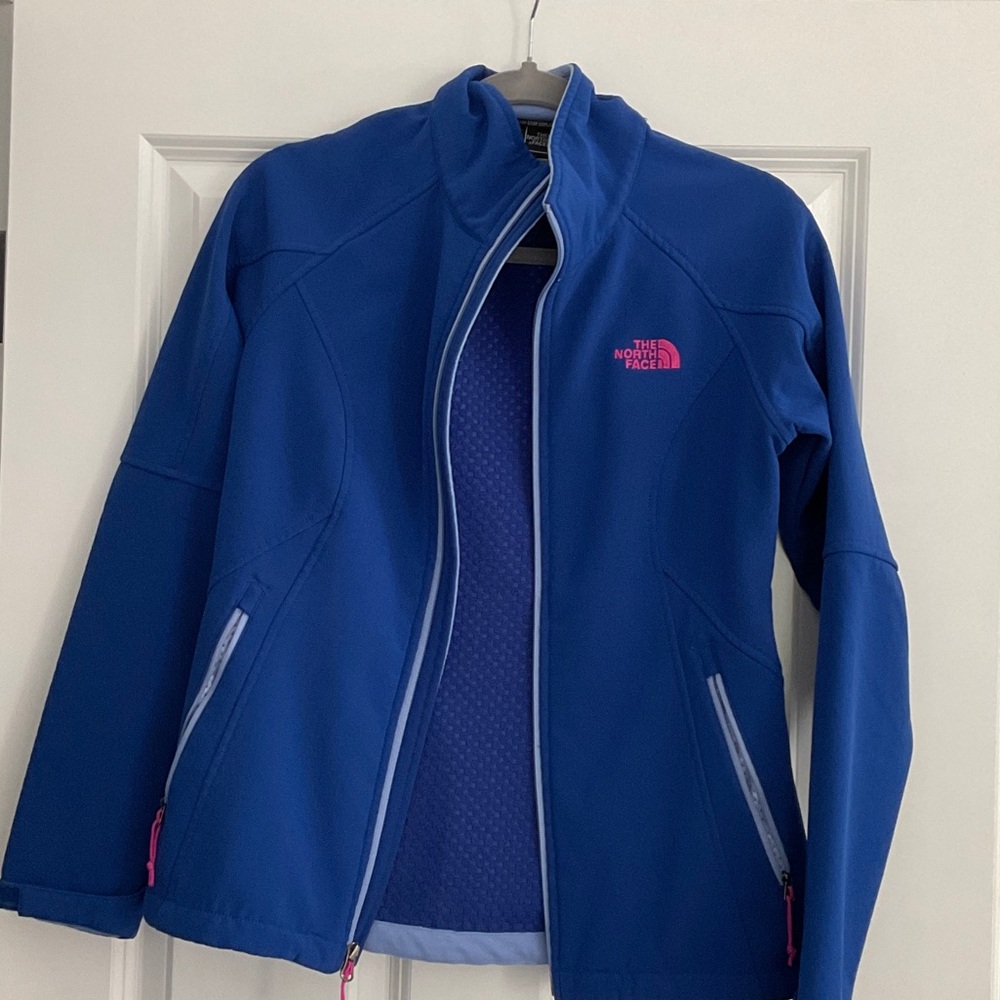 The North Face Women's Blue and Pink Ski Jacket